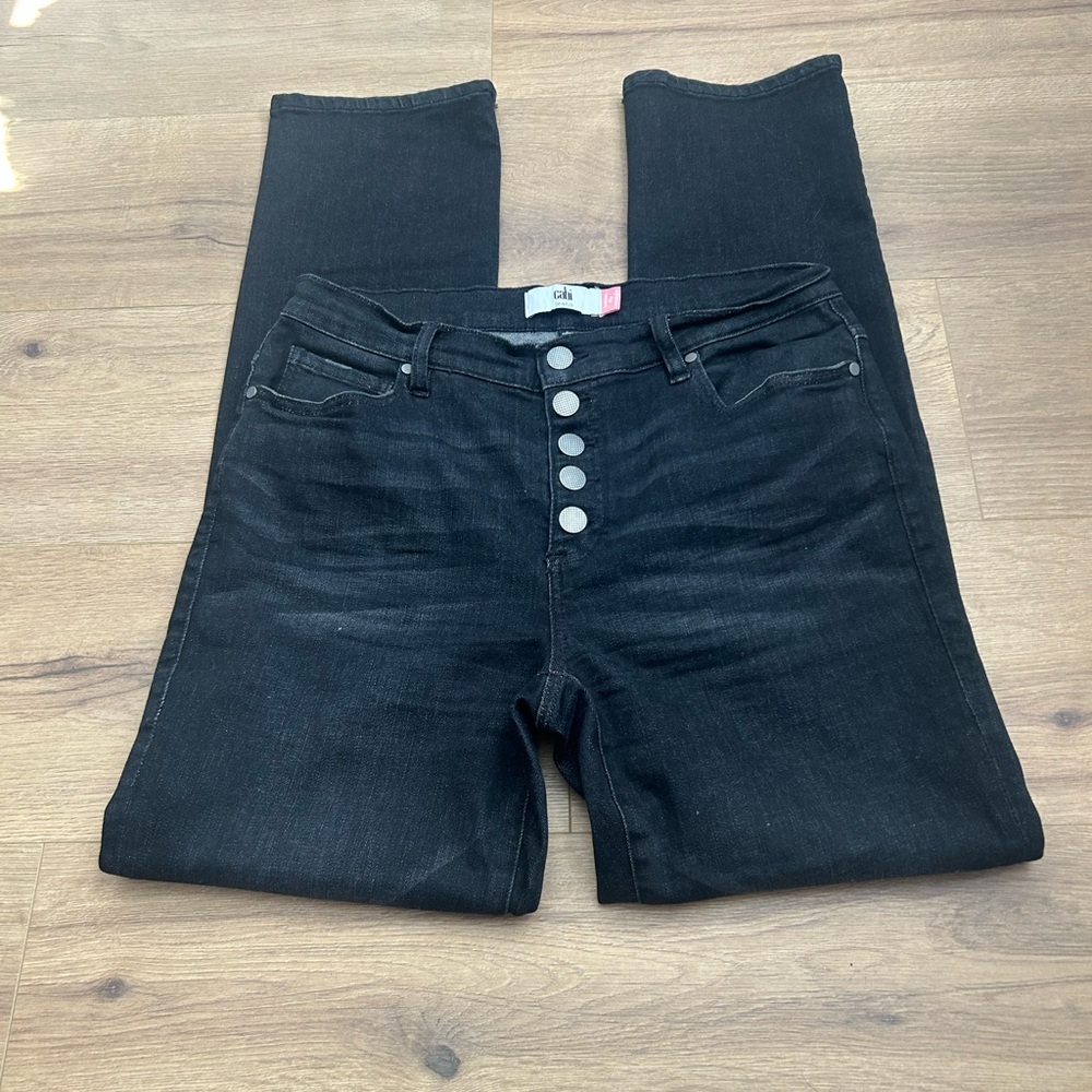 CAbi Black Straight Leg Women's Jeans